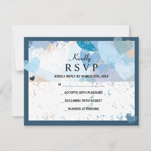 O AMOR ESTÁ no convite RSVP do casamento judaico