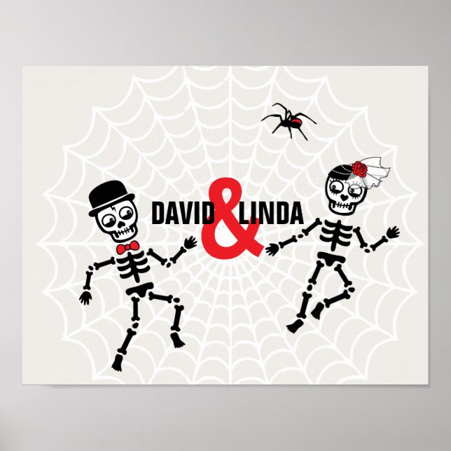 "O Amor Nunca Morre" Poster de Livro de Presenças (Frente)