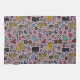 O amor Pets a toalha de prato