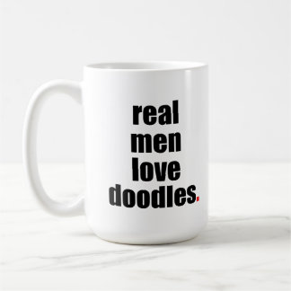 O amor real dos homens Doodles a caneca