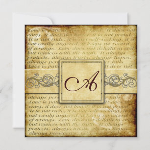 O Amor Russo é o Convite ao Casamento vintage do P