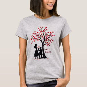 O Amor Sempre Vence Camiseta Feminina de Casal Rom