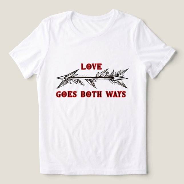 O AMOR VAI NOS DOIS SENTIDOS (Design frontal)