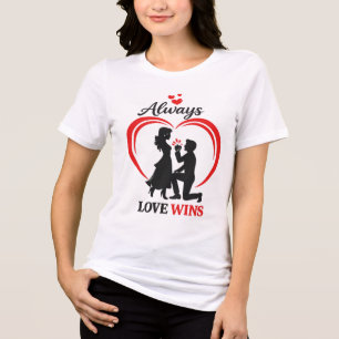 O Amor Vence – Camiseta Macia Tri-Blend do Dia dos