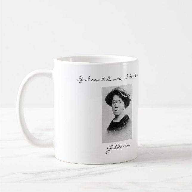 O anarquista de Emma Goldman cita a caneca (Esquerda)