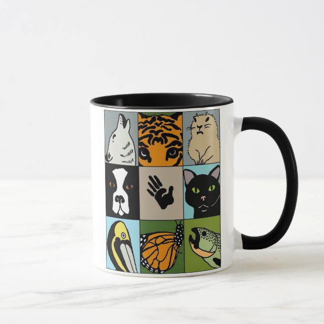 O animal defende a caneca (Direita)