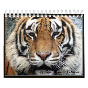 O animal selvagem pequeno enfrenta o calendário