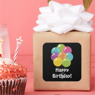 O aniversário Balloons a etiqueta unisex do