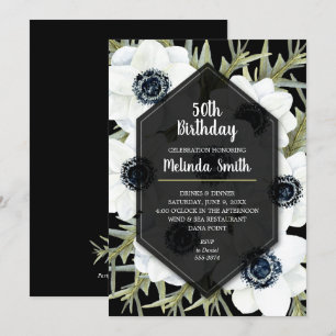 O aniversário botânico das anêmonas pretas &