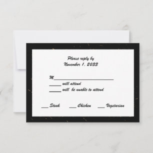 O aniversário de casamento dourado RSVP carda