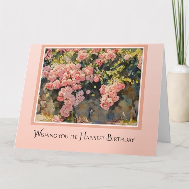 O Aniversário Mais Feliz - Cartão de Aniversário (Frente)