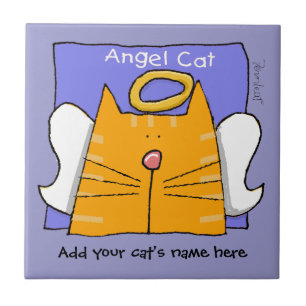 O anjo alaranjado do gato de gato malhado
