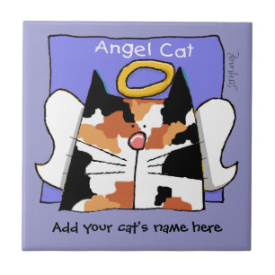 O anjo do gato de chita personaliza
