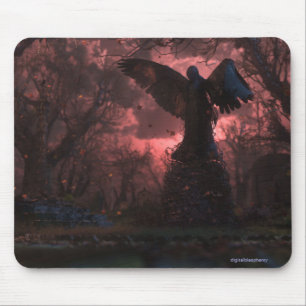 O anjo preto Mousepad