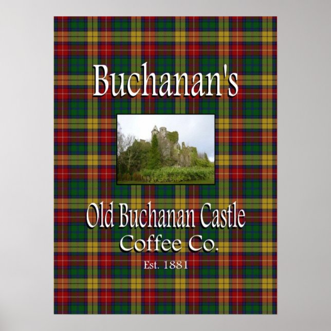 O antigo Castelo Buchanan Coffee Co. Poster (Frente)