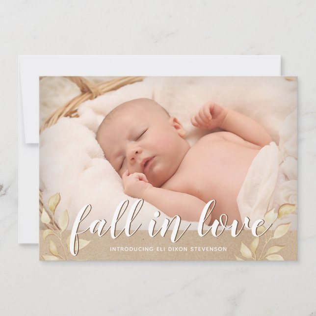 O anúncio do nascimento no amor das folhas da (Frente)