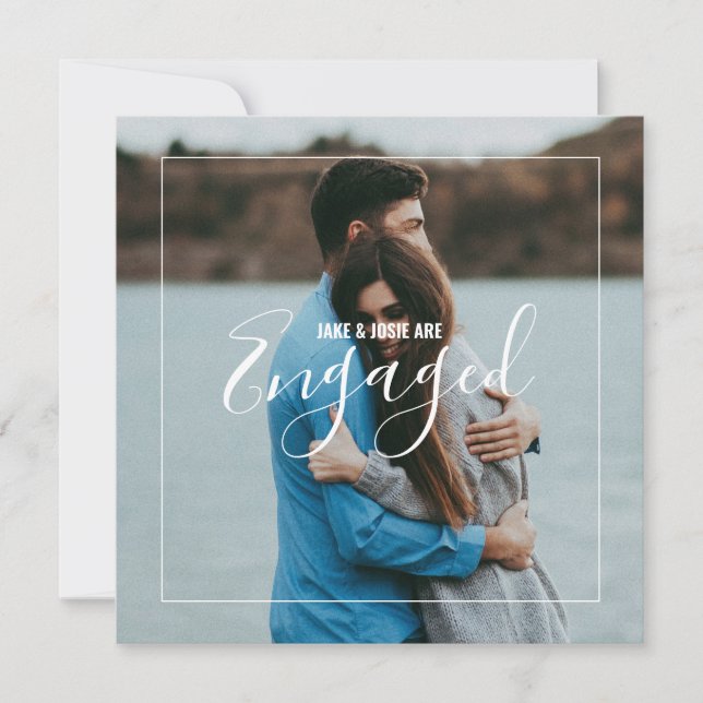 O anúncio do seu noivado fotográfico (Frente)