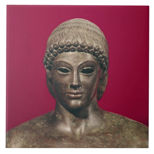 O Apollo de Piombino, cabeça da estátua, encontrou (Frente)