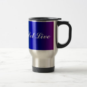 O arco-íris colore a caneca de viagem Viva e Deix
