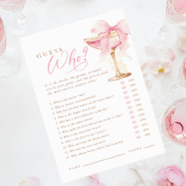 O Arco Rosa Adivinha Quem Joga