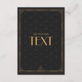 O art deco anula o convite customizável do