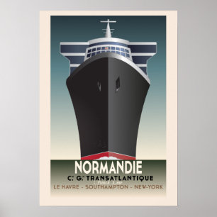O art deco inspirou o poster do cruzeiro