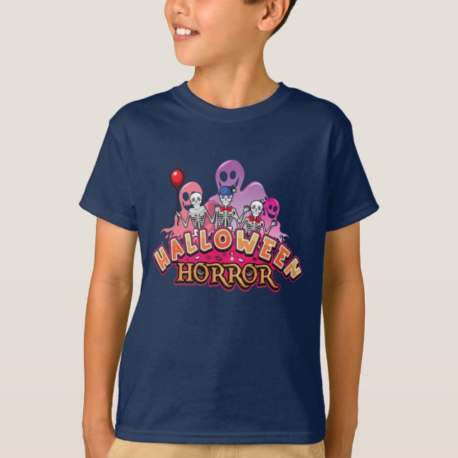 O Assustador do Halloween provoca camiseta horroro (Frente)
