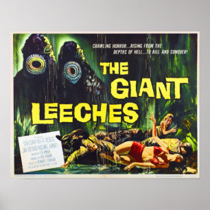 O ataque do gigante Leeches o poster