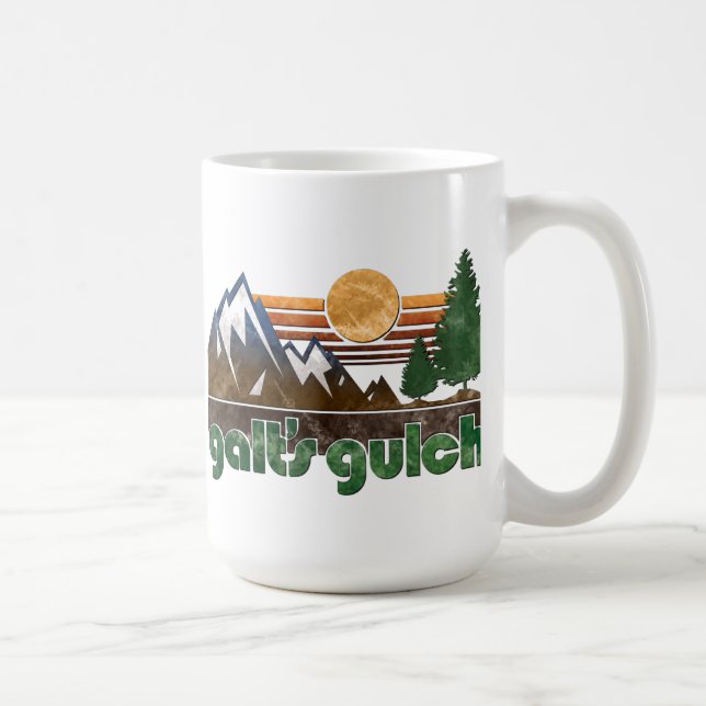 O atlas do Gulch de Galt Shrugged a caneca (Direita)