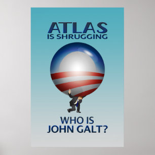 O atlas Shrugging o poster