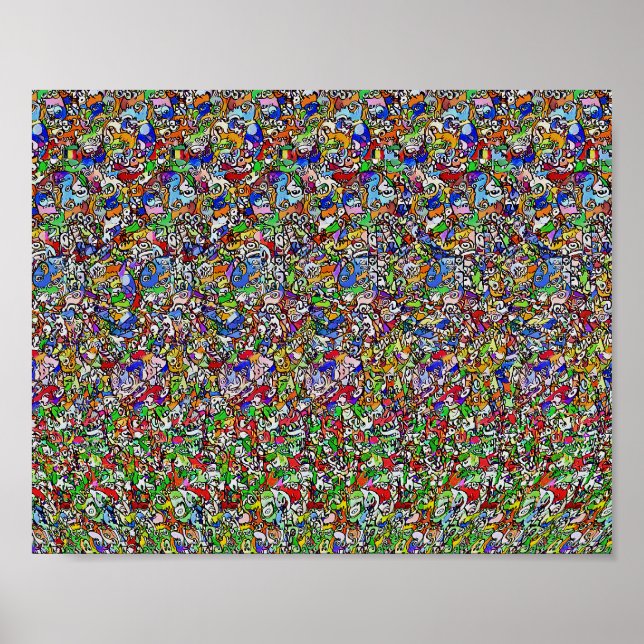 O átomo - impressão 3D oculto (Frente)