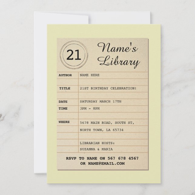 O autor da festa de aniversário do livro do cartão (Frente)