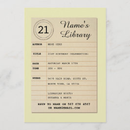 O autor da festa de aniversário do livro do cartão