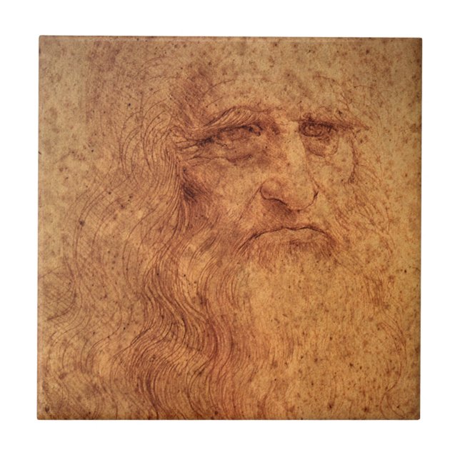 O autorretrato de Leonardo da Vinci, Arte Renascen (Frente)