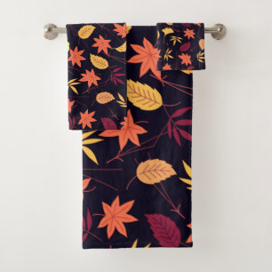 O Autumn Deixa O Conjunto De Toalhas De Banho Cair