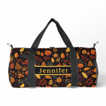 O Autumn Deixa O Padrão Duffel Bag