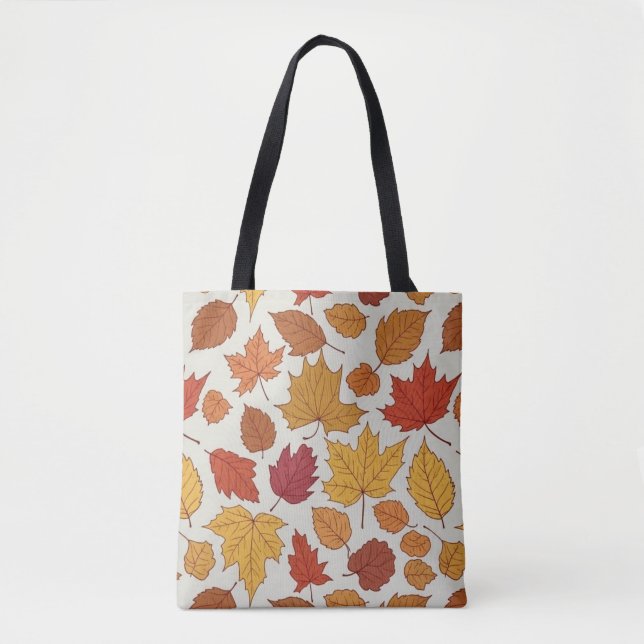 O Autumn Deixa O Padrão Tote Bag (Frente)