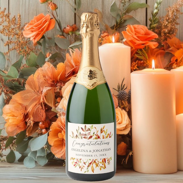 O Autumn Elegante Deixa Casamento Personalizado (Criador carregado)