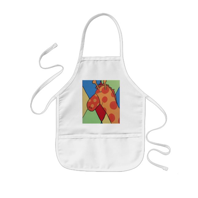 O avental das crianças do girafa (Frente)