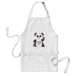 O avental do miúdo da panda