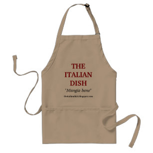 O avental italiano do oficial do prato