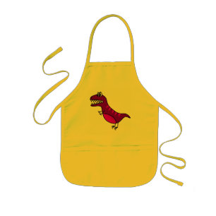 O avental roxo bonito do miúdo engraçado, irritado