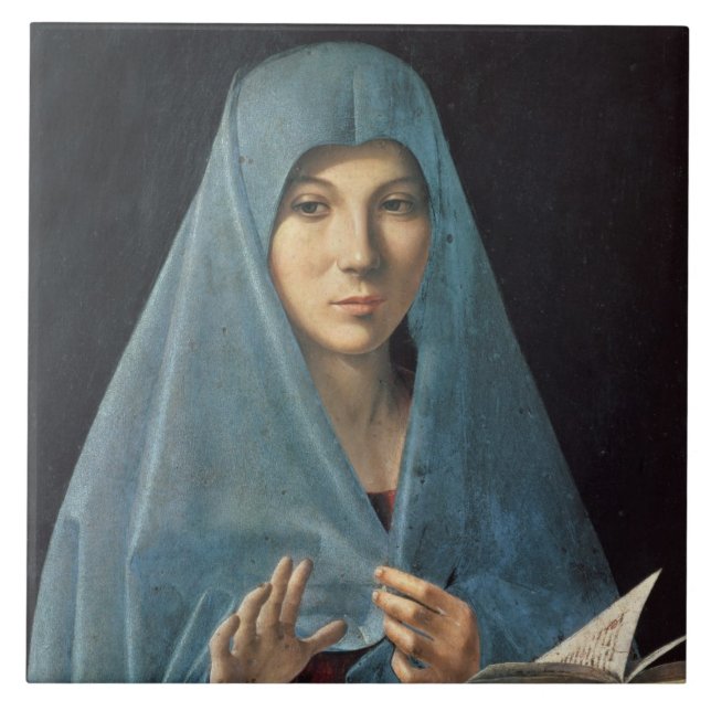 O aviso, 1474-75 (óleo no painel) (Frente)
