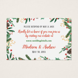 O azevinho sae do Natal   RSVP Wedding da baga em