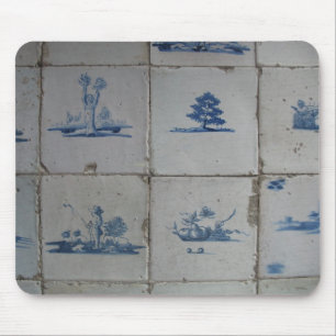 O azul de Delft telha Mousepad