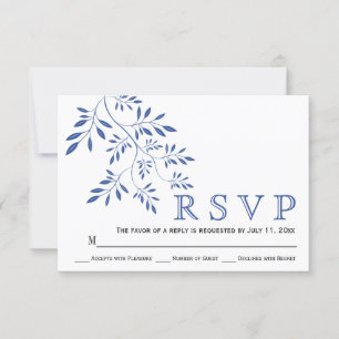 O azul de índigo sae de RSVP wedding floral