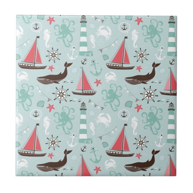 O azul de oceano náutico e aumentou (Frente)