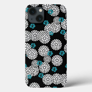 O azul preto de Sakura floresce o teste padrão