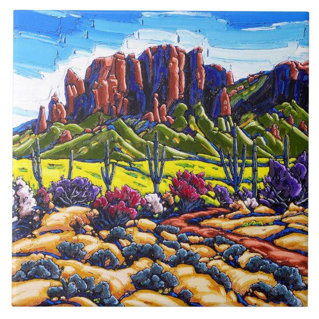 O azulejo decorativo da majestade da superstição (Frente)