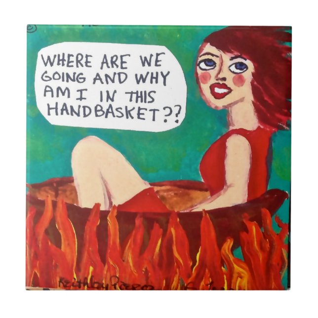 O AZULEJO, TRIVET- ONDE NÓS ESTÃO INDO? (Frente)